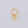 Piercing Aro Dije Corazón 0.35g / 1.2cm Oro Amarillo 18K