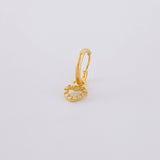 Piercing Aro Dije Corazón 0.35g / 1.2cm Oro Amarillo 18K
