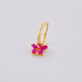 Piercing Aro Dije Mariposa 0.35g / 1.2cm Oro Amarillo 18K