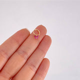 Piercing Aro Dije Mariposa 0.3g / 1.2cm Oro Amarillo 18K