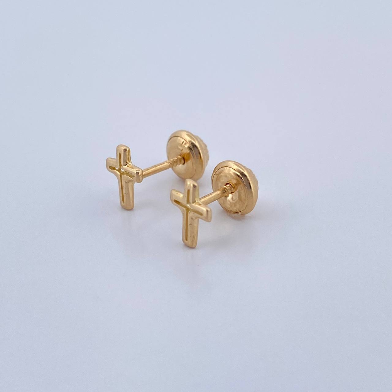 Topos Cruz Silueta 0.65gr / Oro 18K &