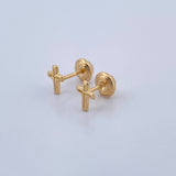 Topos Cruz Silueta 0.7gr / Oro 18K &
