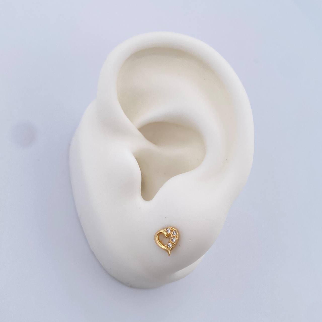 Topos Silueta Corazon  0.85gr / Oro 18K &