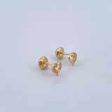 Topos Silueta Corazon  0.85gr / Oro 18K &