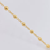 Pulso Denario Virgen Milagrosa 4.5gr / 17.5cm / 4.8mm Oro Amarillo 18K