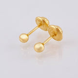 Topos Bola Lisa 0.4gr / 3mm Oro Amarillo 18K