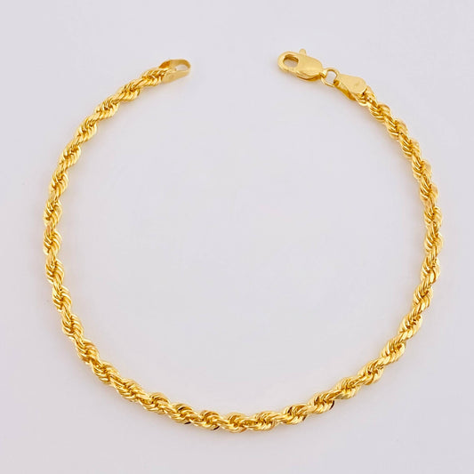 Pulso Lazo 2.95g / 19.6cm / 3.3mm Oro Amarillo 18K