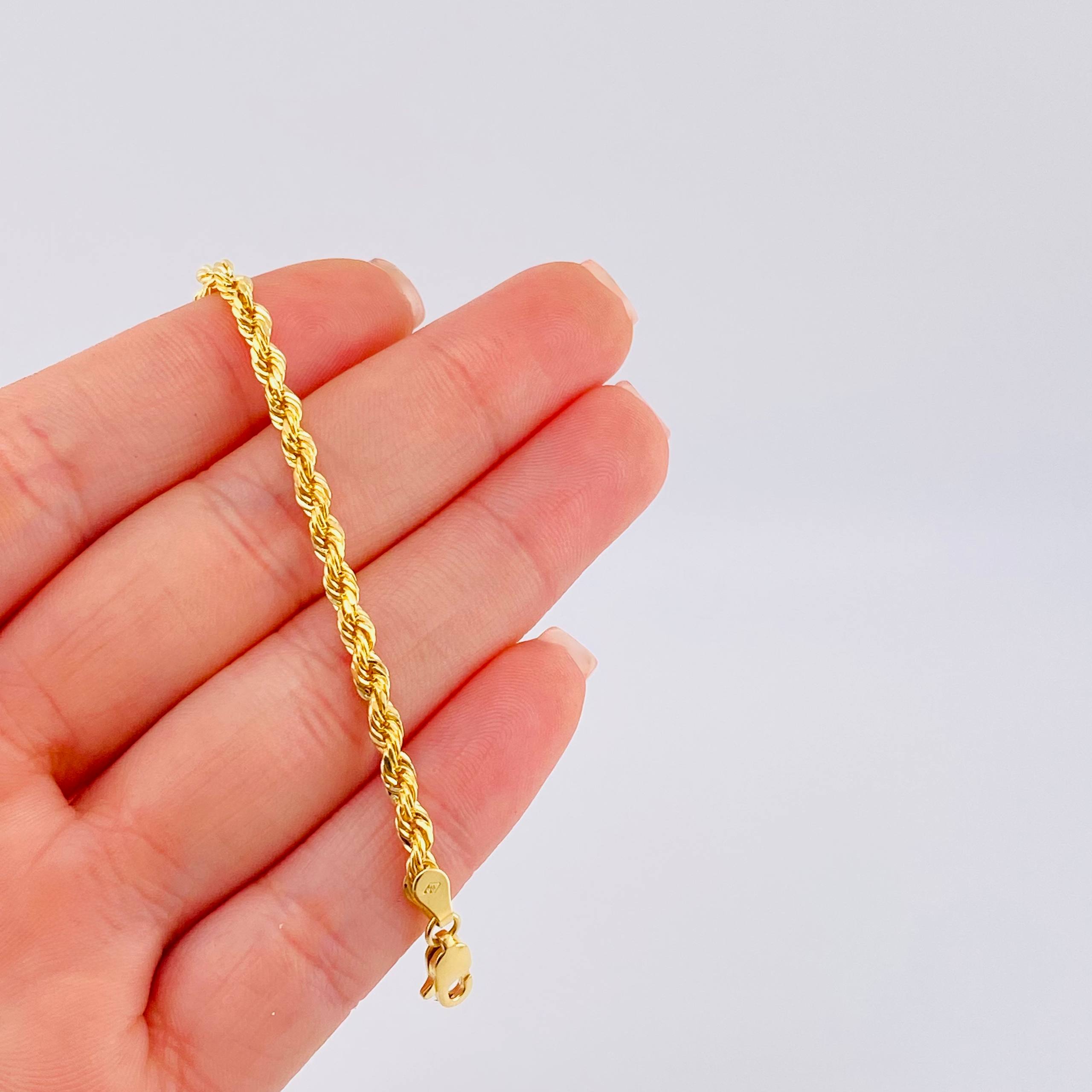 Pulso Lazo 2.8g / 17.4cm / 3.3mm Oro Amarillo 18K