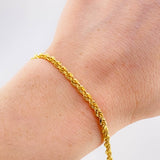 Pulso Lazo 2.8g / 17.4cm / 3.3mm Oro Amarillo 18K