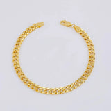 Pulso Cubano 5.25g / 19.2cm / 4.8 mm Oro Amarillo 18K