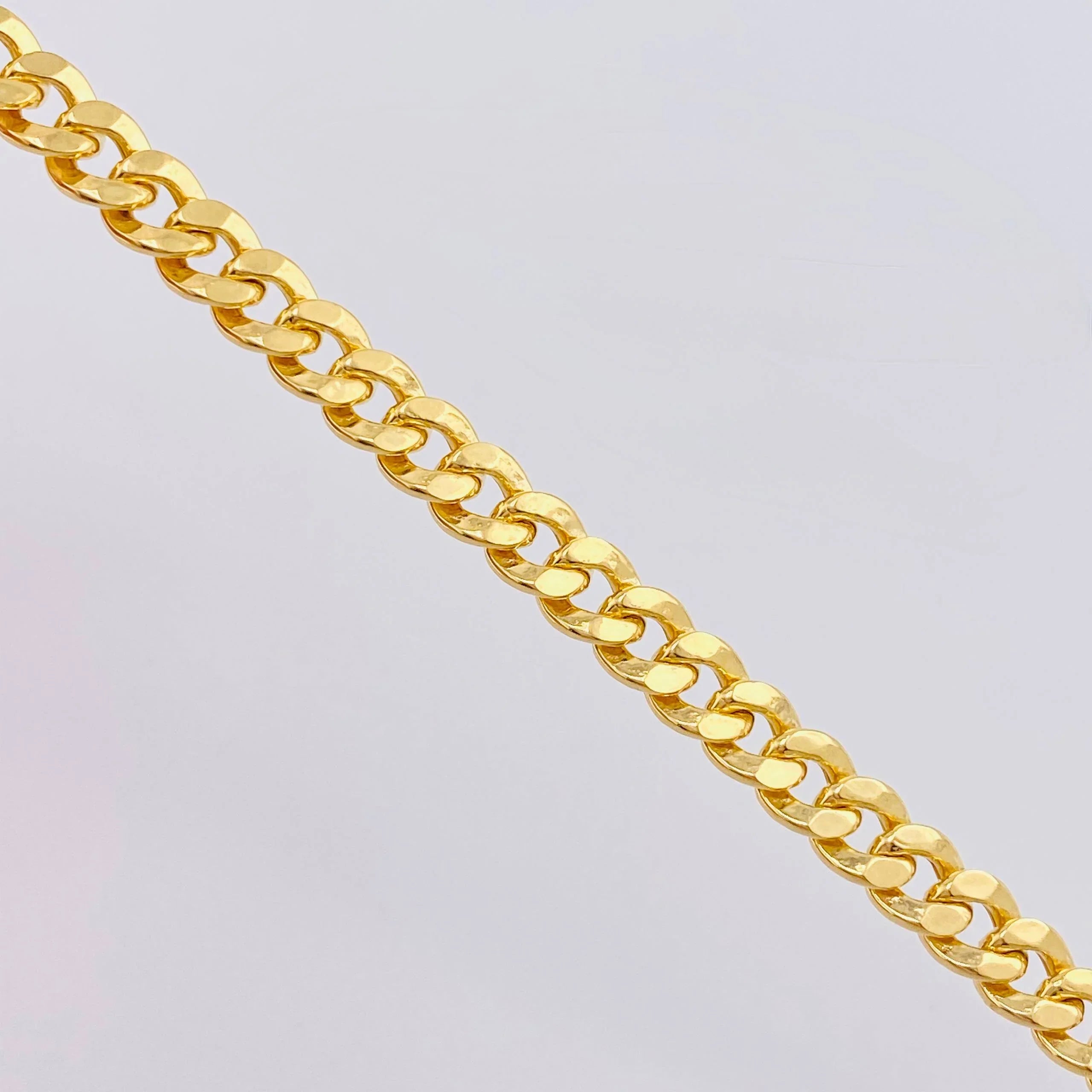 Pulso Cubano 5.25g / 19.2cm / 4.8 mm Oro Amarillo 18K