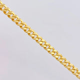 Pulso Cubano 5.25g / 19.2cm / 4.8 mm Oro Amarillo 18K