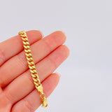 Pulso Cubano 3.9g / 20.5cm / 5mm Oro Amarillo 18K