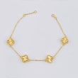 Pulso Trebol Dorado Aro Seguido 6.05gr / 17.5cm-19.5cm / 1.4mm Oro Amarillo Nac.Esp. 18K ©