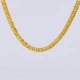 Cadena Cubana Reticulada 13.75gr / 60cm / 4mm Oro Amarillo 18K