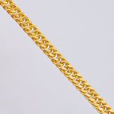 Cadena Cubana Reticulada 13.75gr / 60cm / 4mm Oro Amarillo 18K