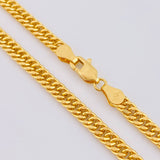 Cadena Cubana Reticulada 13.75gr / 60cm / 4mm Oro Amarillo 18K
