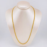 Cadena Cubana Reticulada 13.75gr / 60cm / 4mm Oro Amarillo 18K
