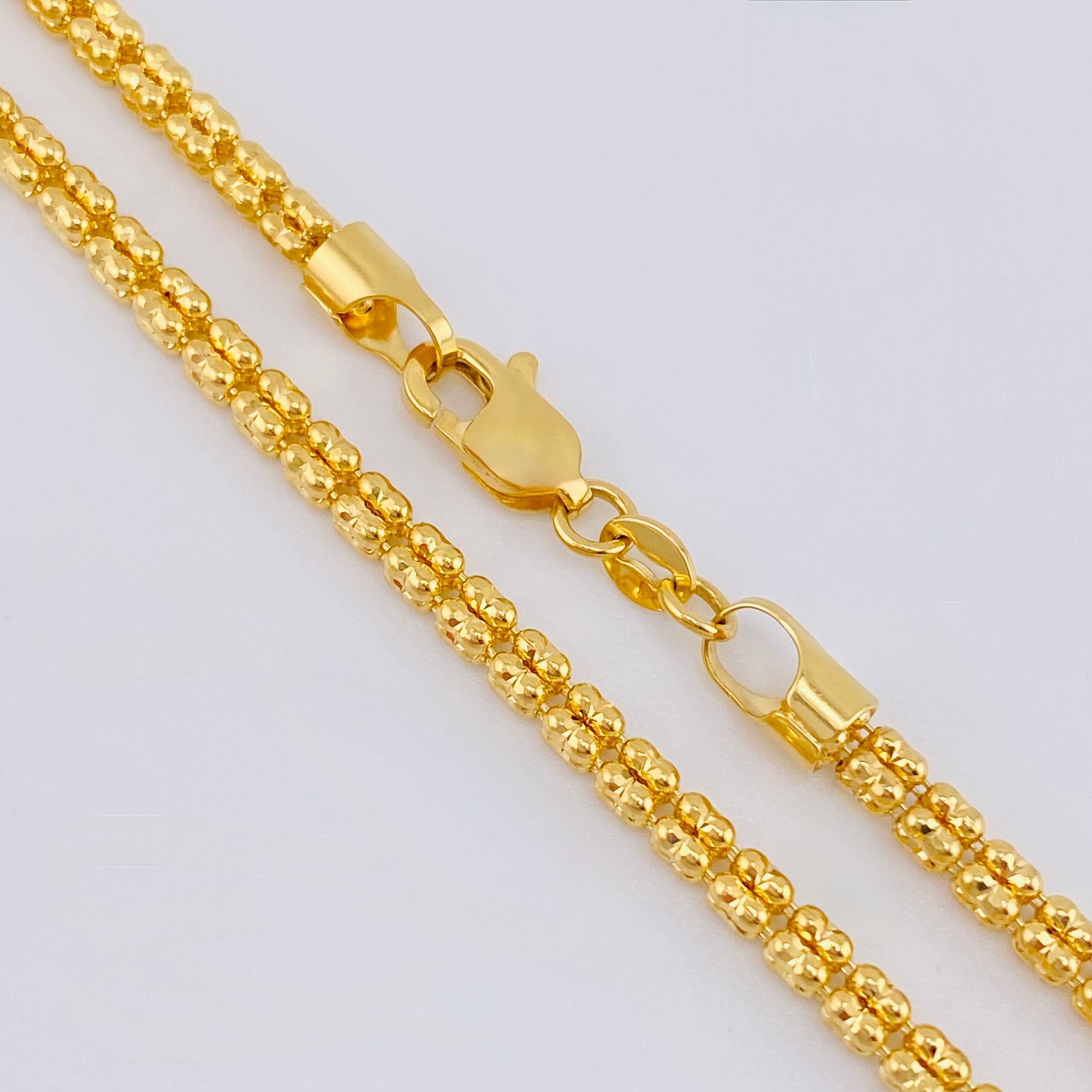 Cadena Ice 16.25gr / 50cm / 2.6mm Oro Amarillo +4 18K *