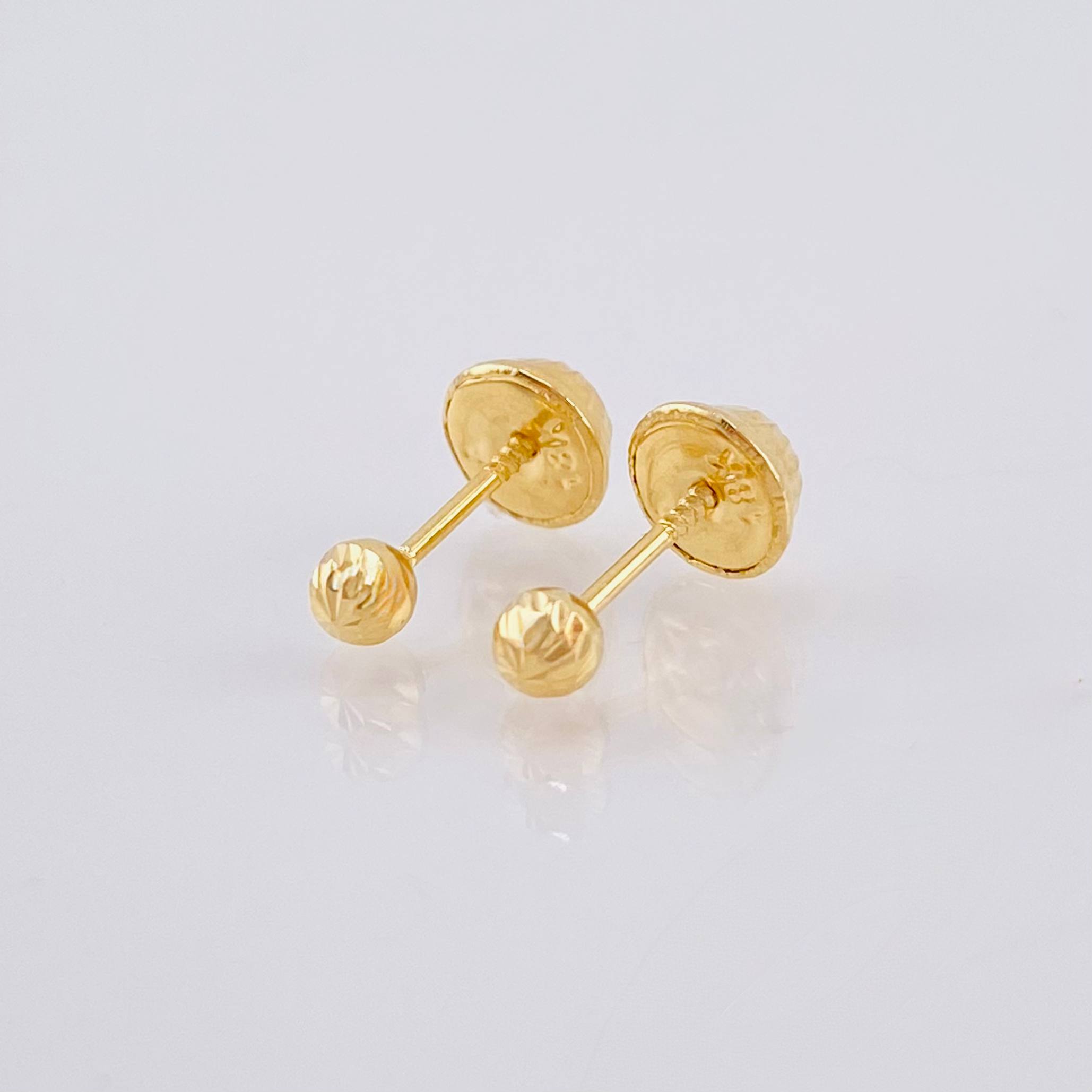 Topos Bola Diamantado 0.4gr / 3mm Oro Amarillo 18K *