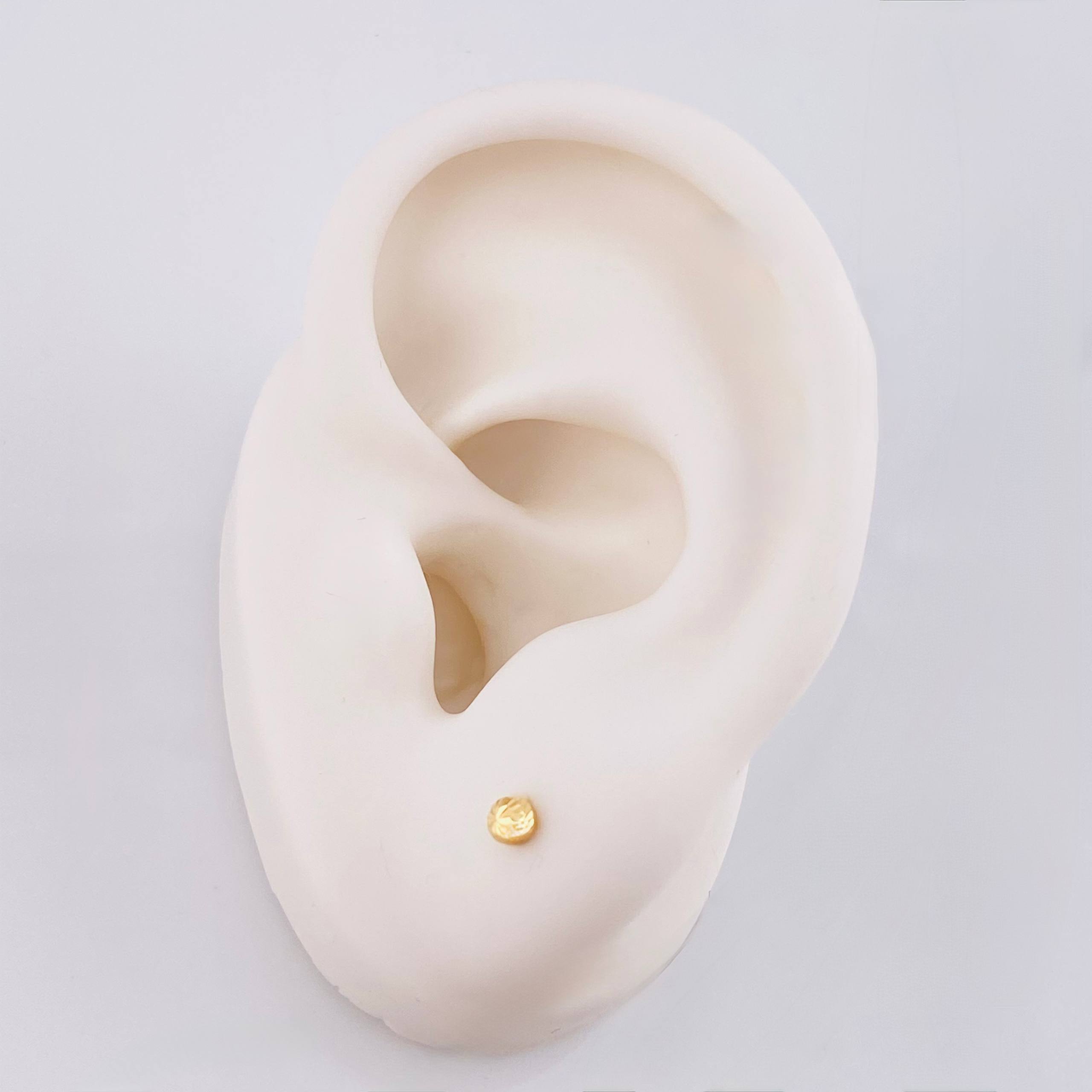 Topos Bola Diamantado 0.4gr / 3mm Oro Amarillo 18K