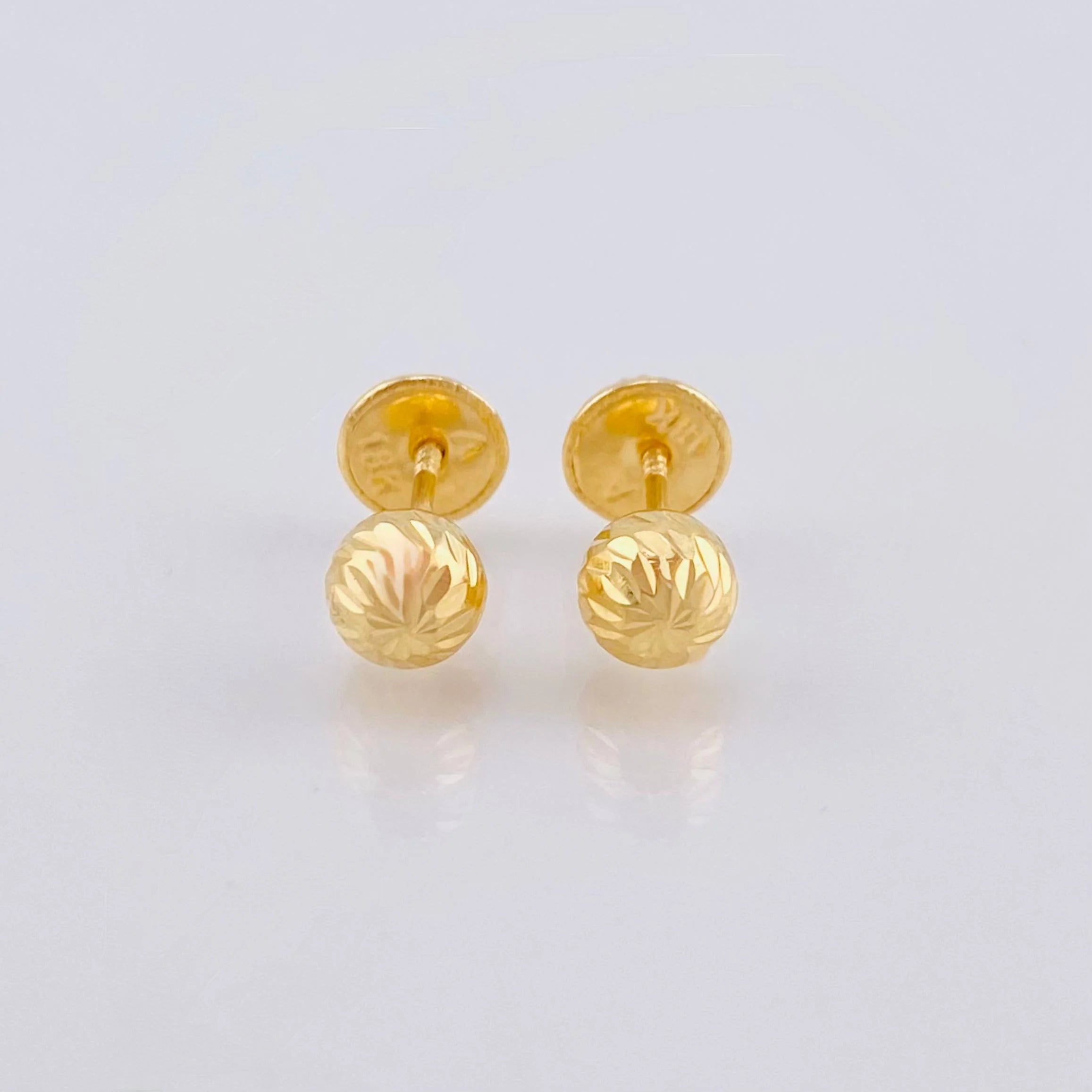 Topos Bola Diamantada 0.7 g / 5 mm Oro Amarillo 18K
