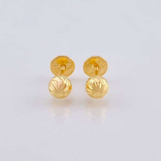 Topos Bola Diamantado 0.55gr / 5mm Oro Amarillo 18K