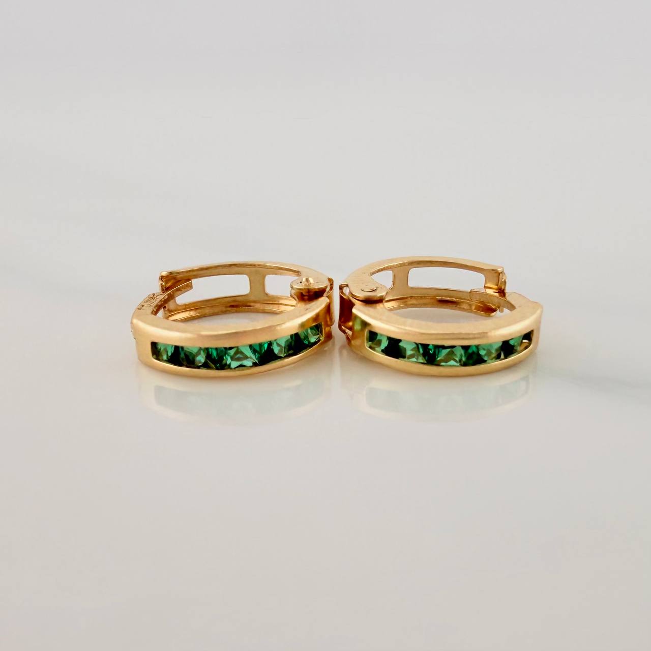 Candongas Carril 0.75 g / 1.1 cm Oro Amarillo 18K