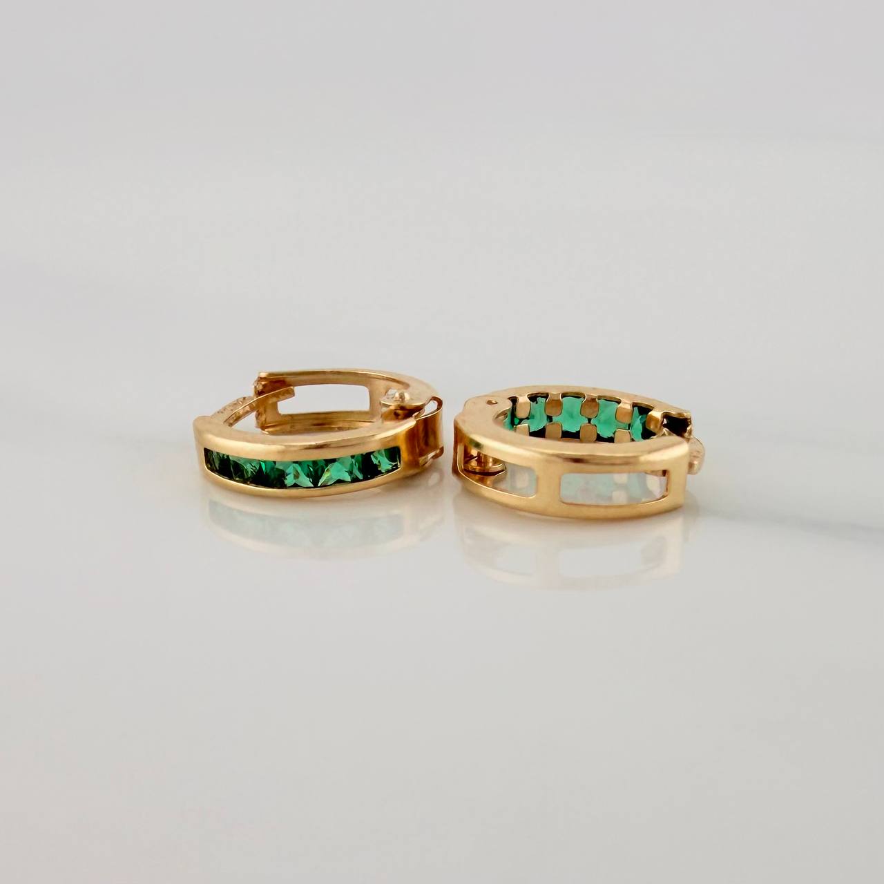 Candongas Carril 0.75 g / 1.1 cm Oro Amarillo 18K