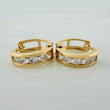 Candongas Carril 1.7gr / 1.3cm / Oro Amarillo 18K %