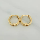 Candongas Carril 1.75 g / 1.2 cm Oro Amarillo 18K