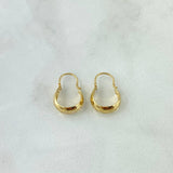 Candongas Ash Lunas 0.75gr / 1.6cm / Lisas Oro Amarillo 18K ©