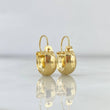 Candongas Ash  0.95gr / 1.8cm / Lisas Oro Amarillo 18K