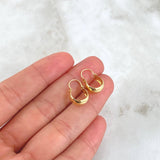 Candongas Ash 0.55gr / 1.3cm / Lisas Oro Amarillo 18K ©
