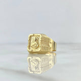 Anillo Sello Sagrado Corazon de Jesus 2.5gr / T10 1/2 / Oro Amarillo 18K