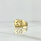 Anillo sello herradura 1.4gr / T7 1/2 / Oro Amarillo 18K