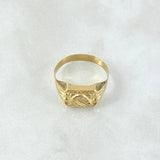 Anillo sello herradura 1.4gr / T7 1/2 / Oro Amarillo 18K