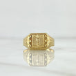 Anillo Sello cristo 1.5gr / T7 3/4 / Oro Amarillo 18K