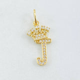 Dije Corona Letra J 1.4gr / 2.6cm / Oro Amarillo 18K ©