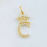 Dije Corona Letra C 1.55gr / 2.6cm / Oro Amarillo 18K ©
