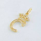 Dije Corona Letra C 1.55gr / 2.6cm / Oro Amarillo 18K ©