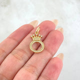 Dije Corona Letra O 1.75gr / 2.6cm / Oro Amarillo 18K ©