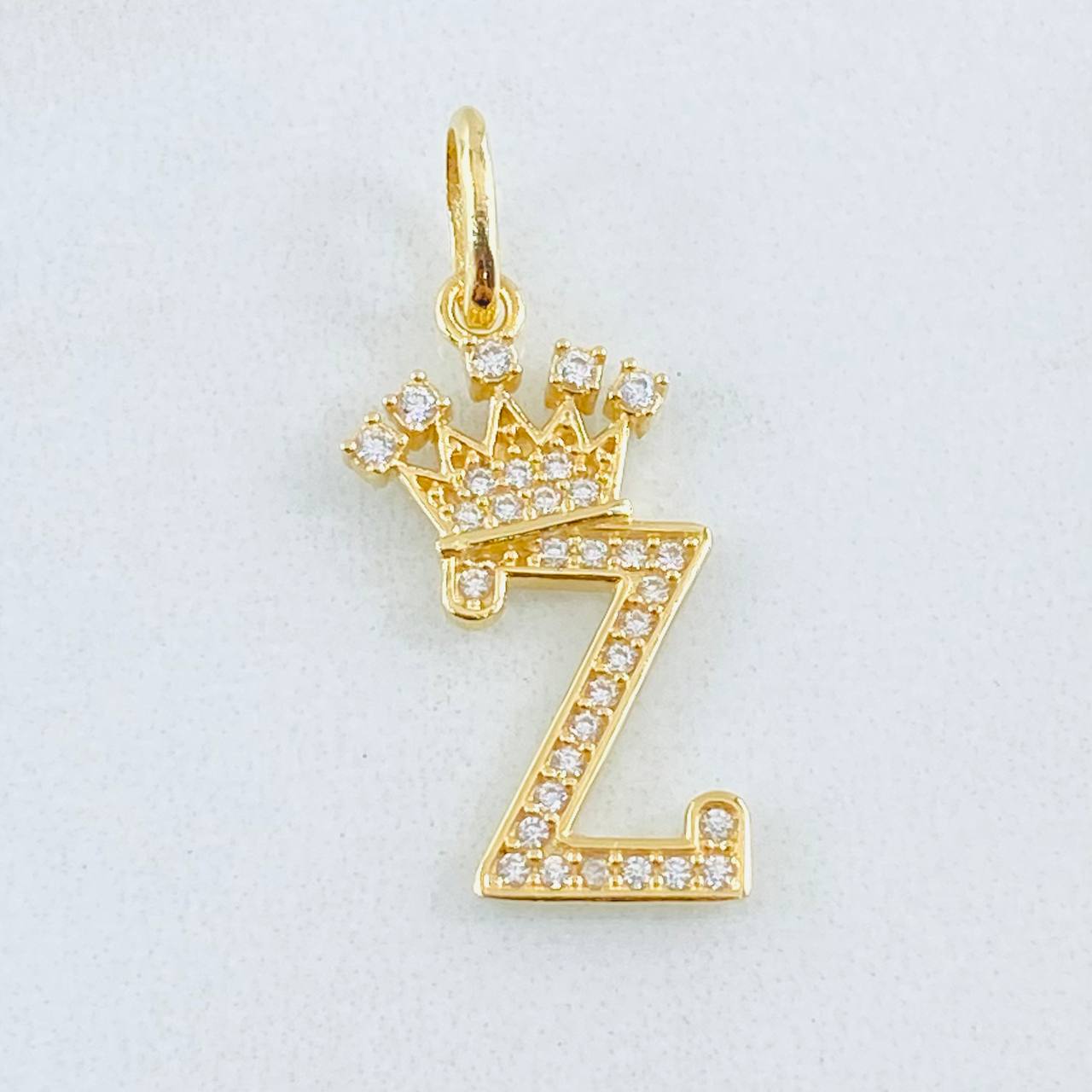 Dije Corona Letra Z 1.6gr / 2.6cm / Oro Amarillo 18K *