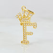 Dije Corona Letra F 1.5gr / 2.6cm / Oro Amarillo 18K *
