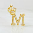 Dije Corona Letra M 2.4gr / 2.5cm / Oro Amarillo 18K