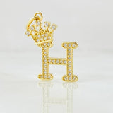 Dije Corona Letra H 2.05gr / 2.5cm / Oro Amarillo 18K
