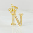 Dije Corona Letra N 2gr / 2.5cm / Oro Amarillo 18K