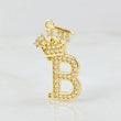Dije Corona Letra B 1.9gr / 2.5cm / Oro Amarillo 18K