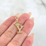 Dije Letra Y Corona 1.6gr / 2.7cm / Oro Amarillo 18K *