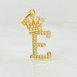 Dije Corona Letra E 1.75g / 2.6cm Oro Amarillo 18K